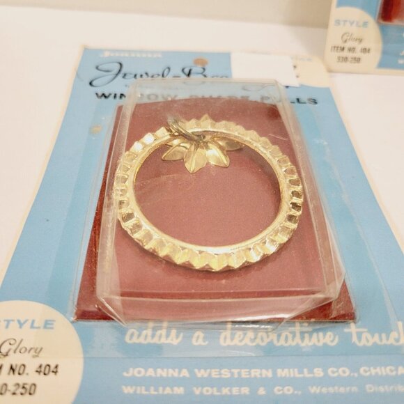 2 Jewel Beauty Glory Style Joanna Tarnish Resistant Window Shade Pulls Blinging - Picture 3 of 4